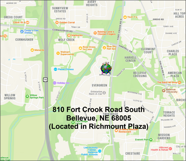 Map View 810+Fort+Crook+Road+South+Bellevue